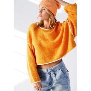 Free People Bardot cropped sweater